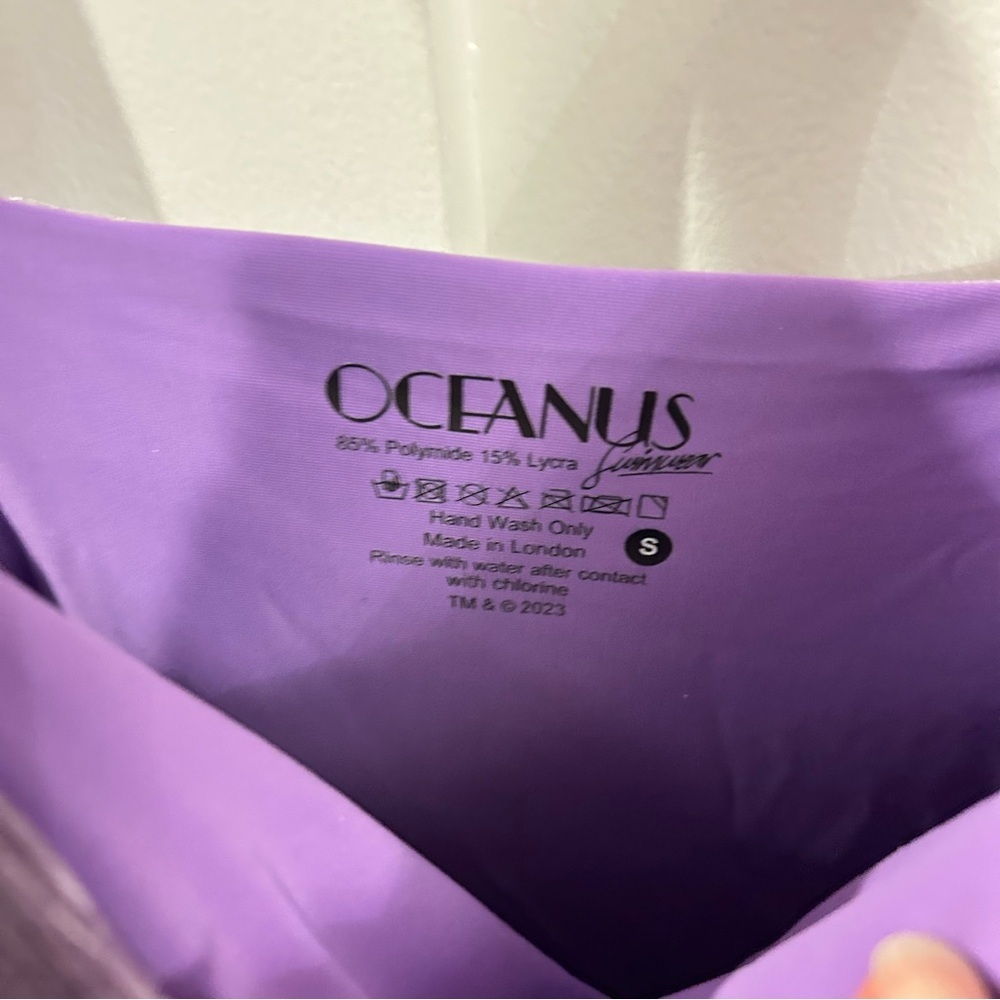 NEW OCEANUS SWIMWEAR callie velvet mini dress in lilac - Picture 6 of 8